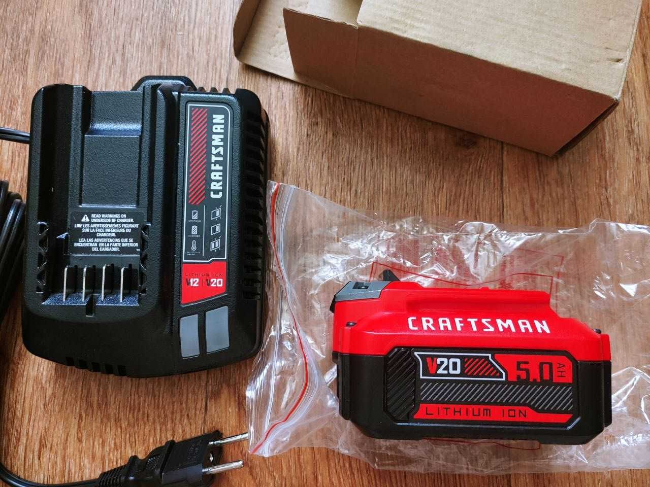 Аккумулятор Craftsman V20 5Ач + зарядное устройство павербанк