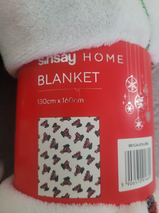 Koce koc świąteczny 130x160 nowy sinsay