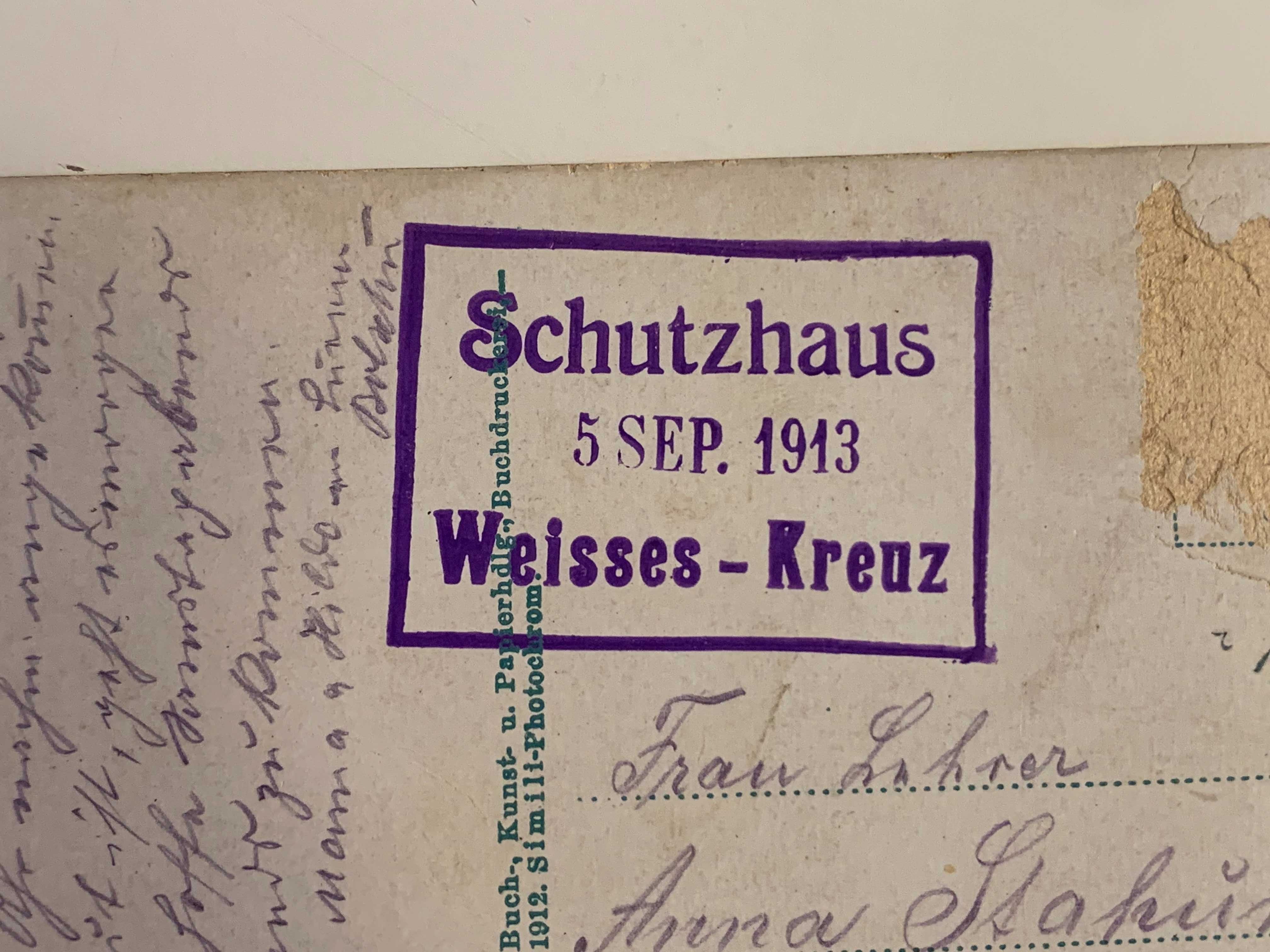 pocztówka przedwojenna, 1913 r, Witkowitz / Ostrawa