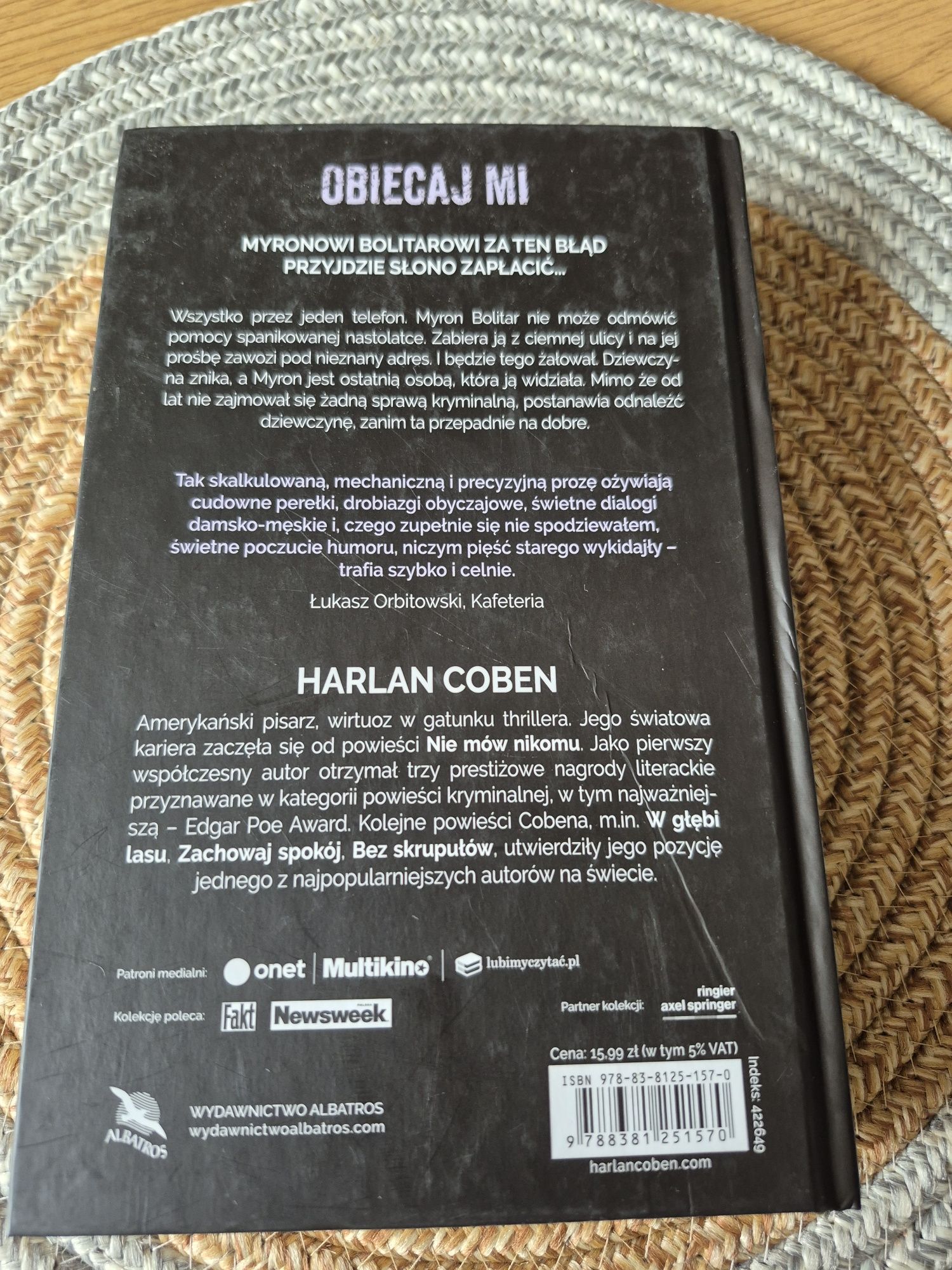 Książka Harlan Coben "Obiecaj mi"
