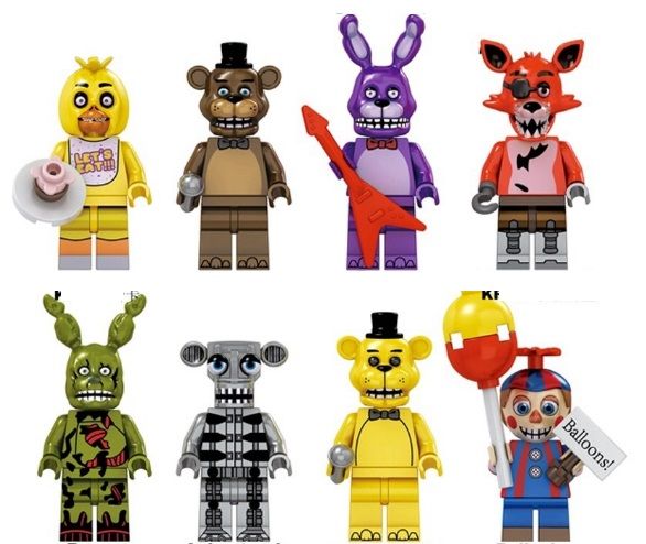 Figura tipo lego Five Night at Freddys (nova)