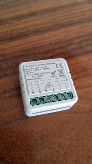 Módulo Mini Wi‑Fi para Estores / Cortinas Tuya / Smart Life