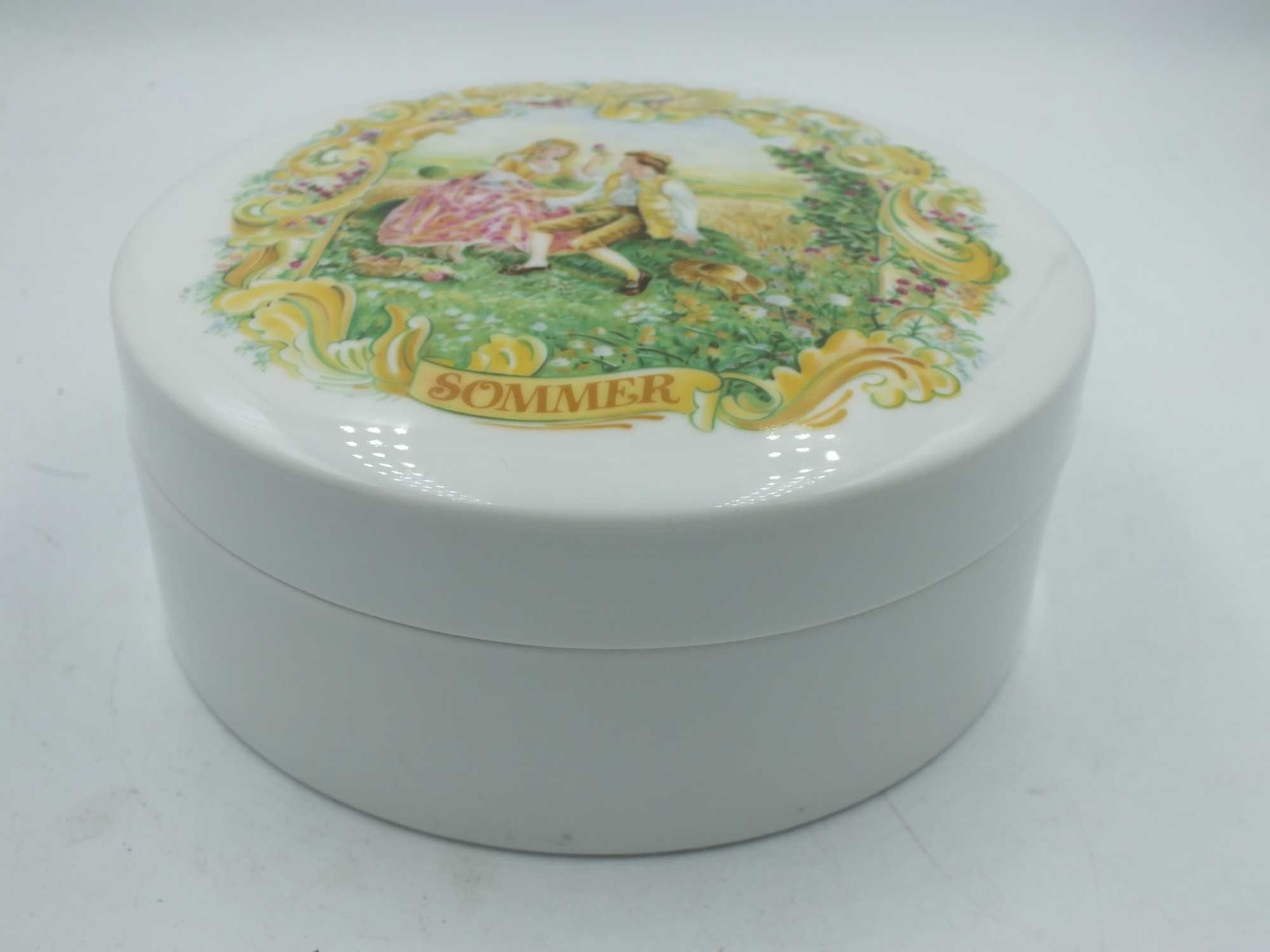 LUISENBURG bomboniera puzdro romantyczna porcelana
