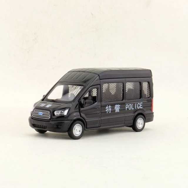 Kultowe auta modele samochody Ford Transit policja 1/52 Welly CaiPo