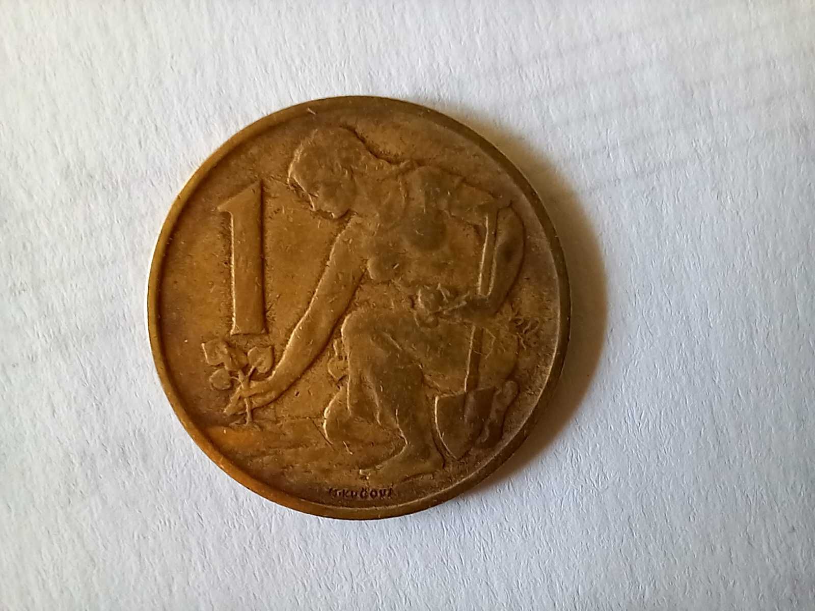 Moneta Czechosłowacja - 1 korona 1964 /12/