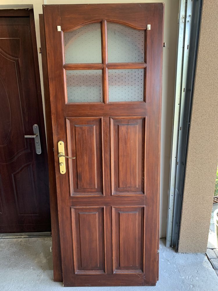 Drewniane drzwi łazienkowe lewe 70