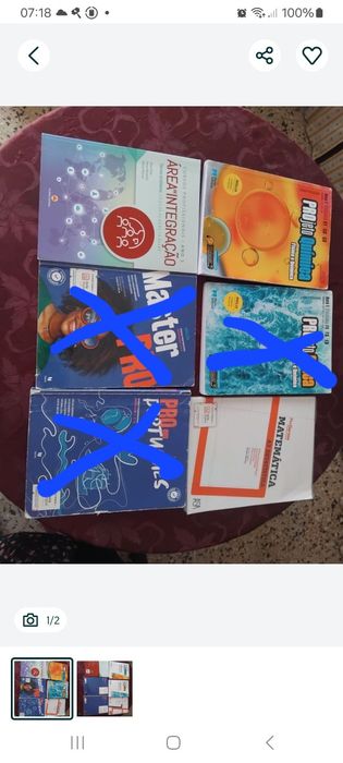Livros de escola profissional e secundária