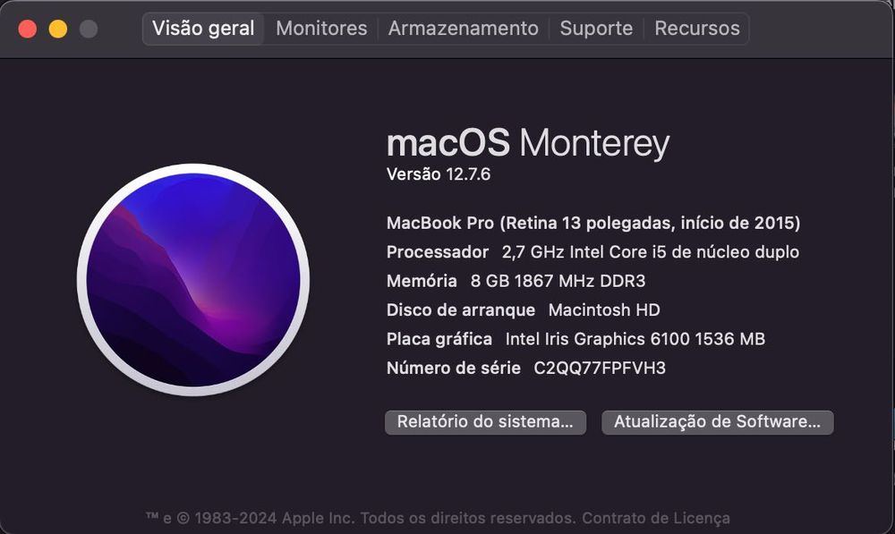 MacBook Pro 13” Retina (2015) • i5 • 8GB • 128GB