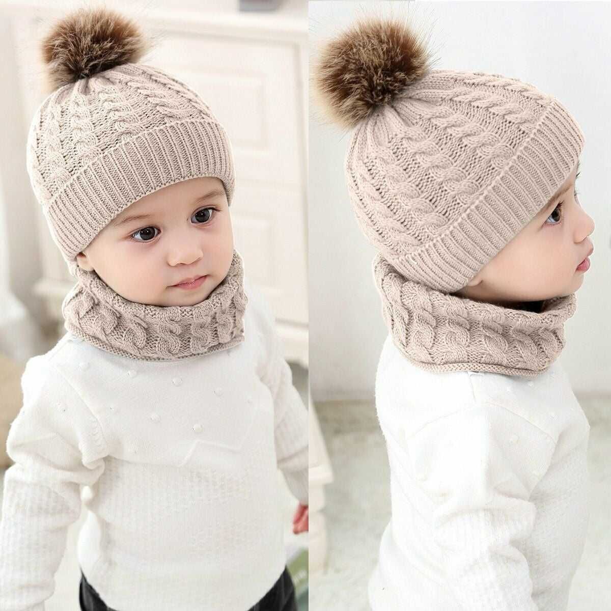 gorro+ cachecol novo de criança