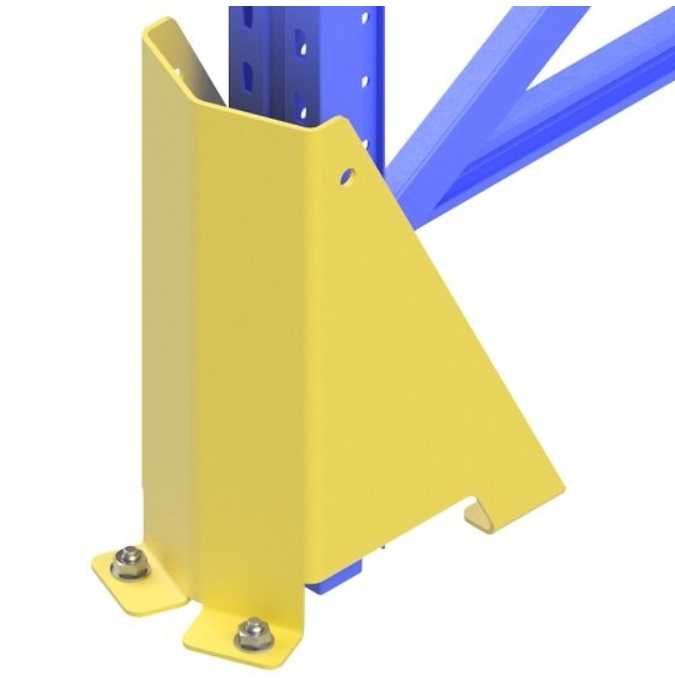 Odbojnik słupa regału paletowego H=400mm żółty