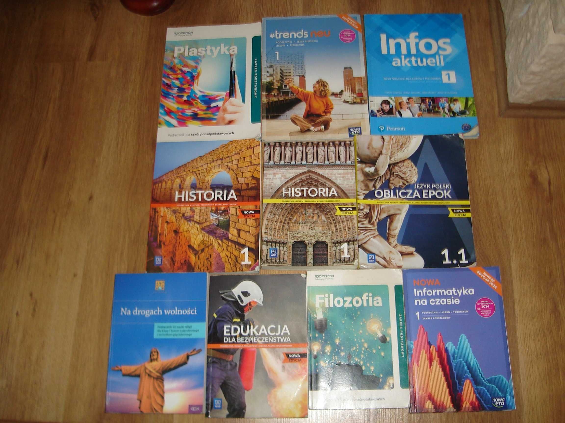 Podręczniki szkolne kl.1 liceum/tech.
