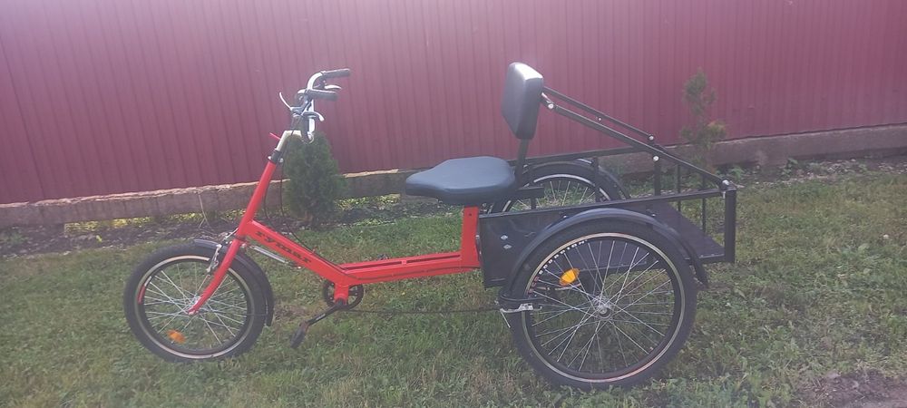 Трех колёсный велосипед, грузо подемностью 200кг. Новый