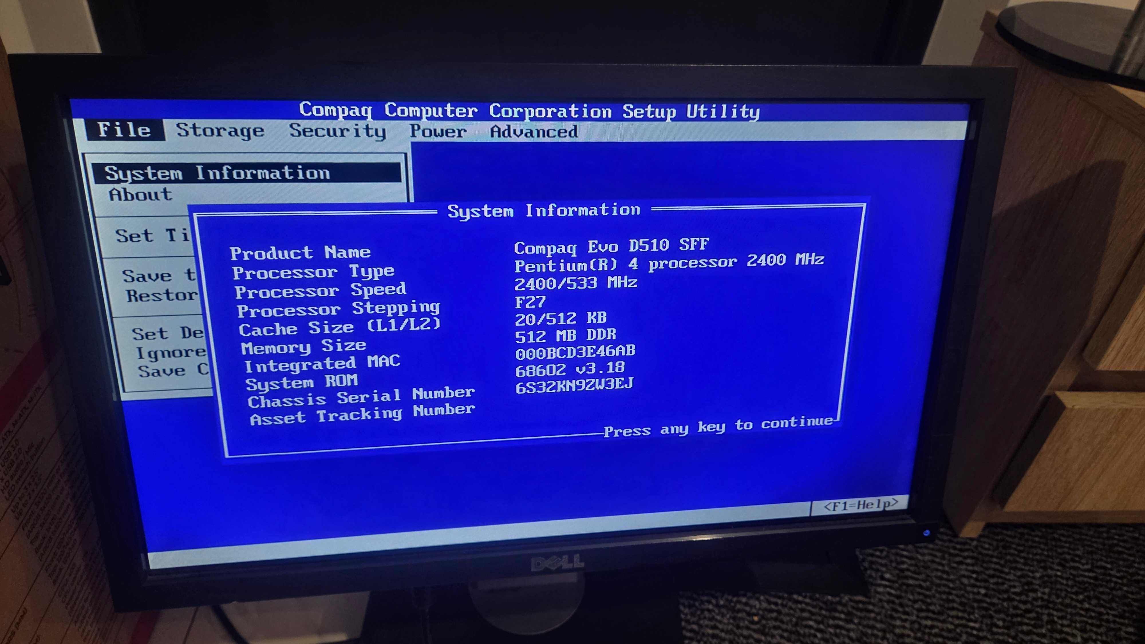 compaq d51s/p2 pentium 4 512 ddr