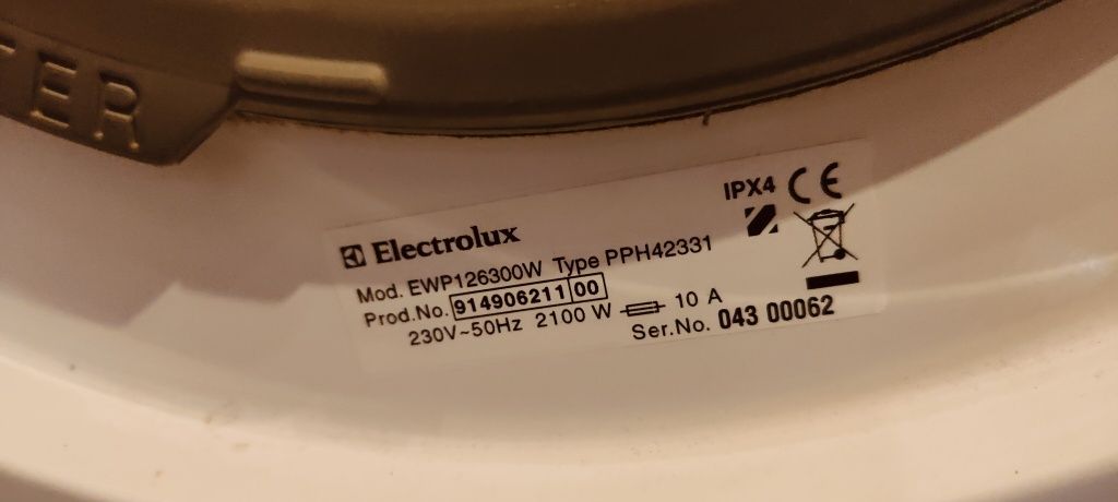 Pralka Electrolux EWP126300W 6kg