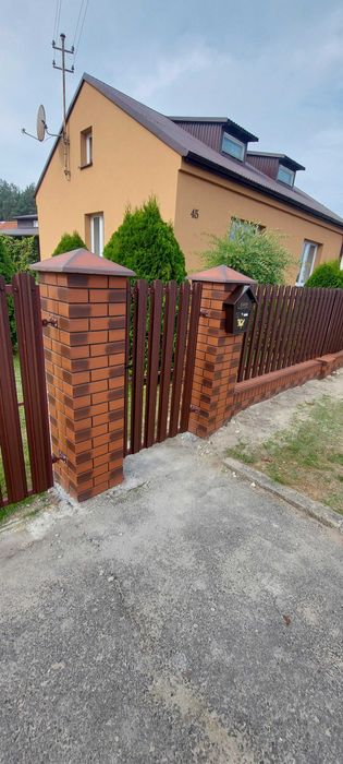 OGRODZENIE OGRODZENIA BETONOWE klinkierowe bloczek ogrodzeniowy