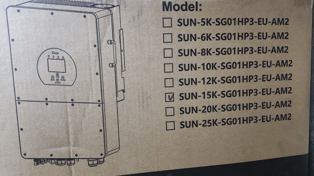 Deye 20 та 15 кВ інвертори 3ф високовольтні