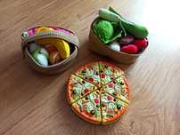 Miękkie warzywa, owoce IKEA pizza