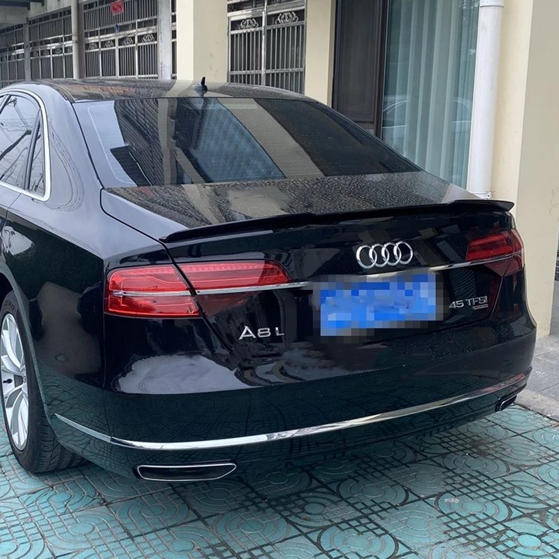 Audi A8 D4 Lotka Spoiler Dokładka 2010/2018 Czarny połysk