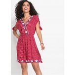 bonprix czerwona letnia sukienka damska mini boho 38