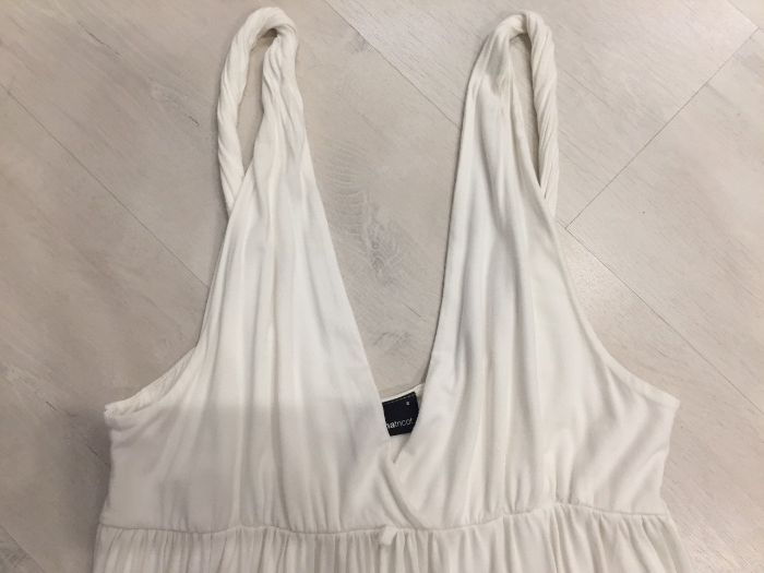 Фирменное платье белое GINA TRICOT размер S-M в греческом стиле