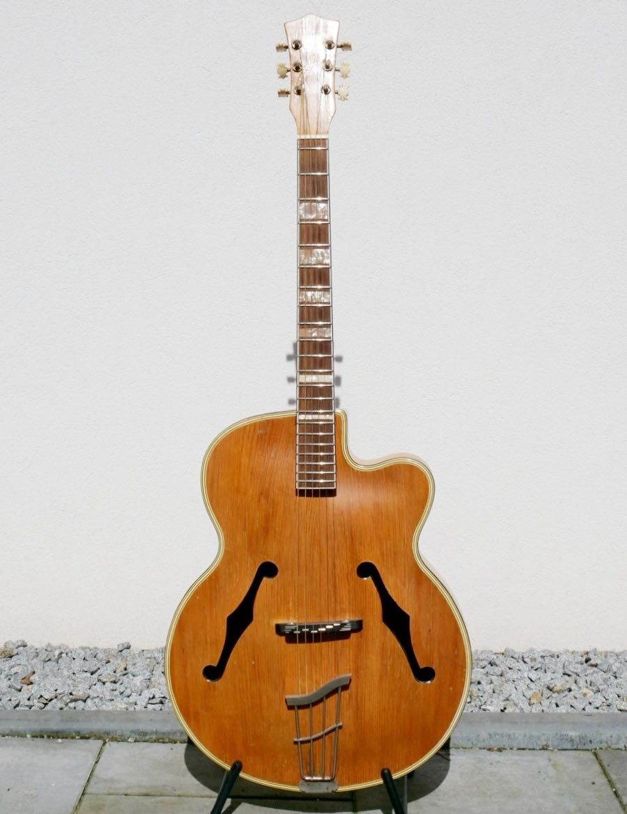 Gitara vintage archtop Rodebald Hoyer Jazzstar z lat 50/60