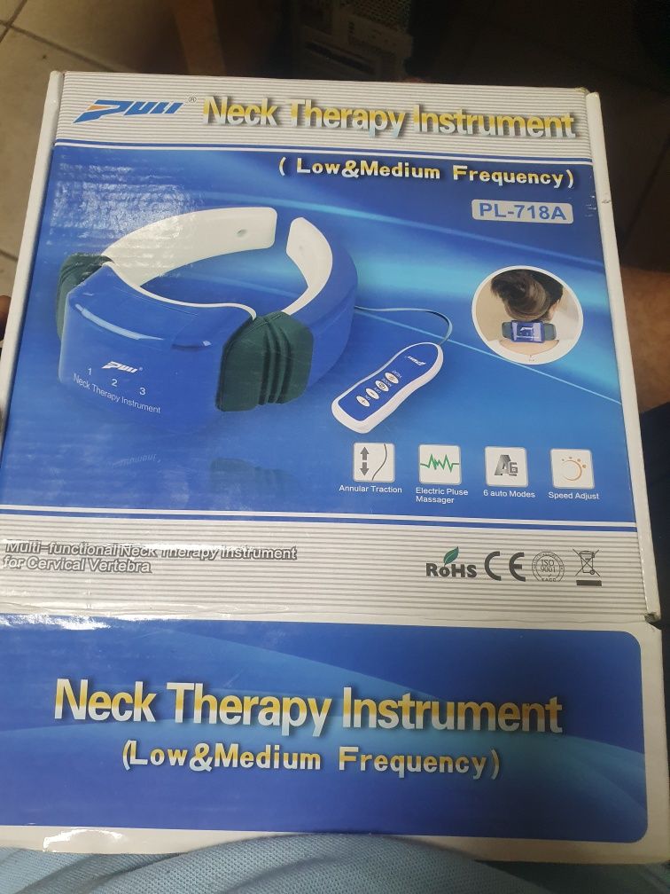 Электроимпульсный массажёр для шеи.Neck-Therapy Instrument .pl-718A