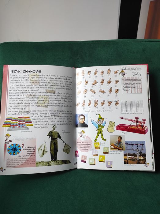 Książka encyklopedia dla dzieci Komunikacja