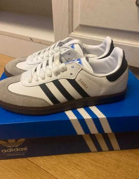 Nowe\B75806*adidas^SambaOG*|Biały ButyUnisexTrampki.40,5