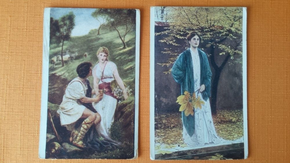 Pocztówki malarstwo początek XX wieku Salon J.P.P Praga