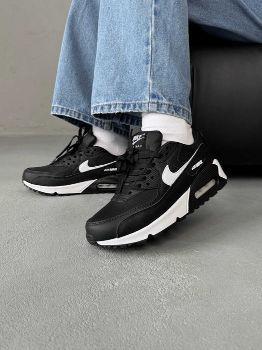 Кросівки Nike Air Max 90 Classic Black/White premium
