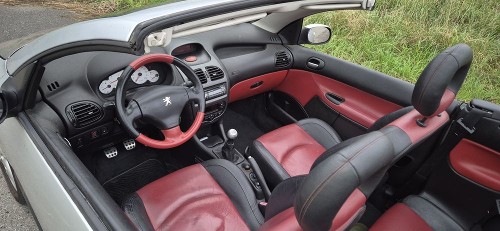 Peugeot 206cc cabrio 1.6 skóra zadbany