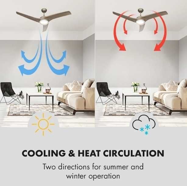 wentylator sufitowy wiatrak lampa klarstein