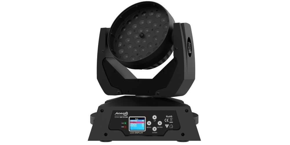 Wash Audibax Iowa 360 Zoom Cabeça Movél 36x10w LED RGBW (NOVO)