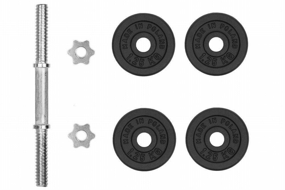HANTLE ŻELIWNA 1x7,5kg gryf Talerze 7,5kg zestaw WR
