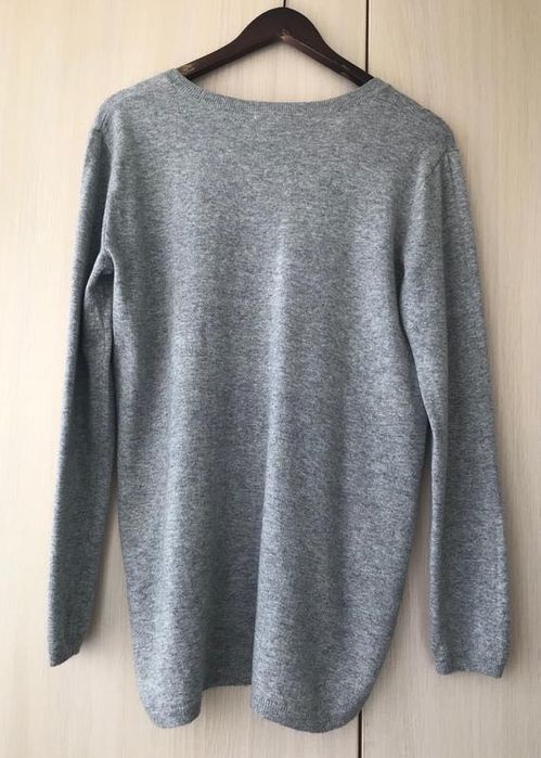 Сірий трикотажний джемпер H&M , розмір S