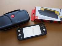 Konsola NINTENDO SWITCH Lite Grey w stanie IDEALNYM + 2XETUI + dodatki