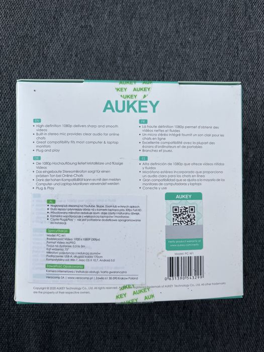 Aukey, kamerka do komputera