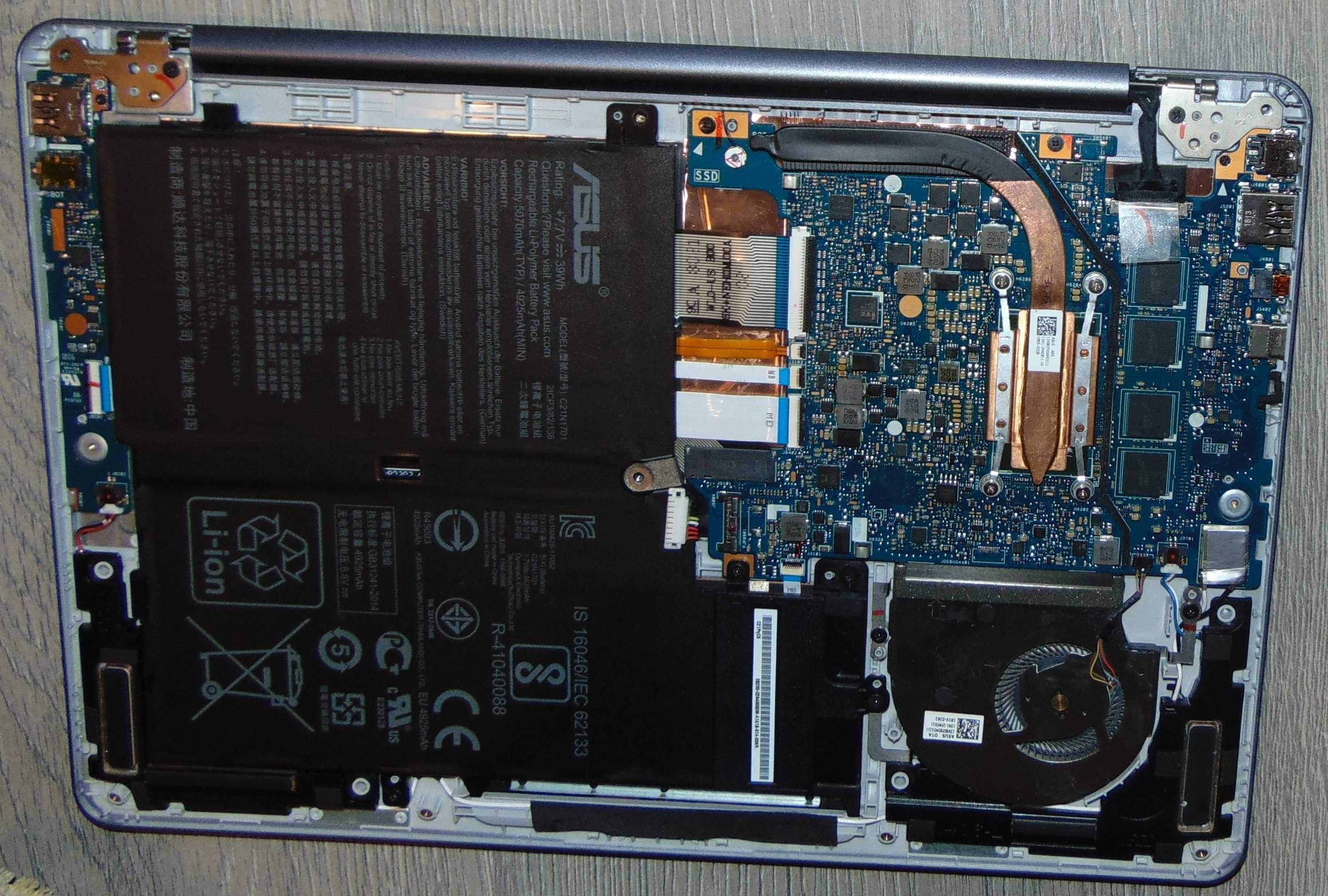 Ноутбук ASUS VivoBook S14 S406 по частям (разборка)