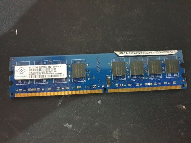 Memória Ram DDR2 Nanya 1GB PC2-6400 DDR2-800MHz non-ECC Unbuffered CL6
