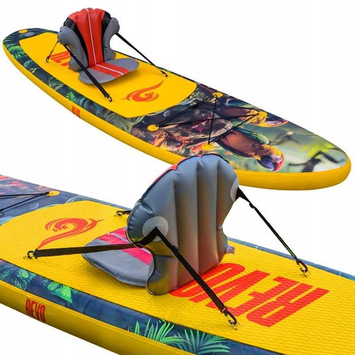 Deska SUP pompowana 320 cm + siedzisko, wiosło, plecak – zestaw