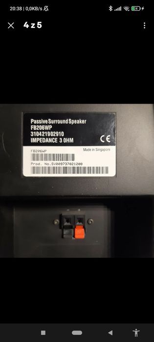 Aktywny i pasywny głośnik surround PHILIPS
 FB206WA-TV   +   FB206WP