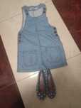Sukienka jeansowa 134cm i balerinki jeansowe nowe bez metki Peperts 32