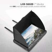 FPV LCD монітор 7 дюймів 5802D 800x480 5.8GHz 40Ch