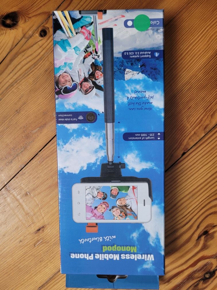 Selfie stick z Bluetooth/Uchwyt do telefony z wyzwalaczem