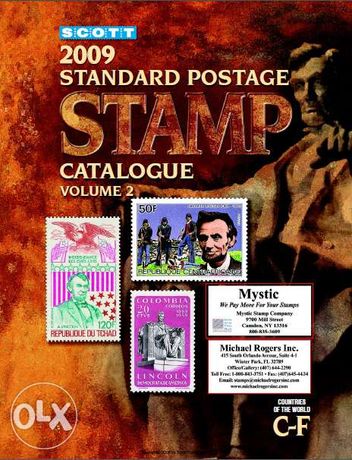 Каталог почтовых марок Scott (6 томов)+16 книг по филателии