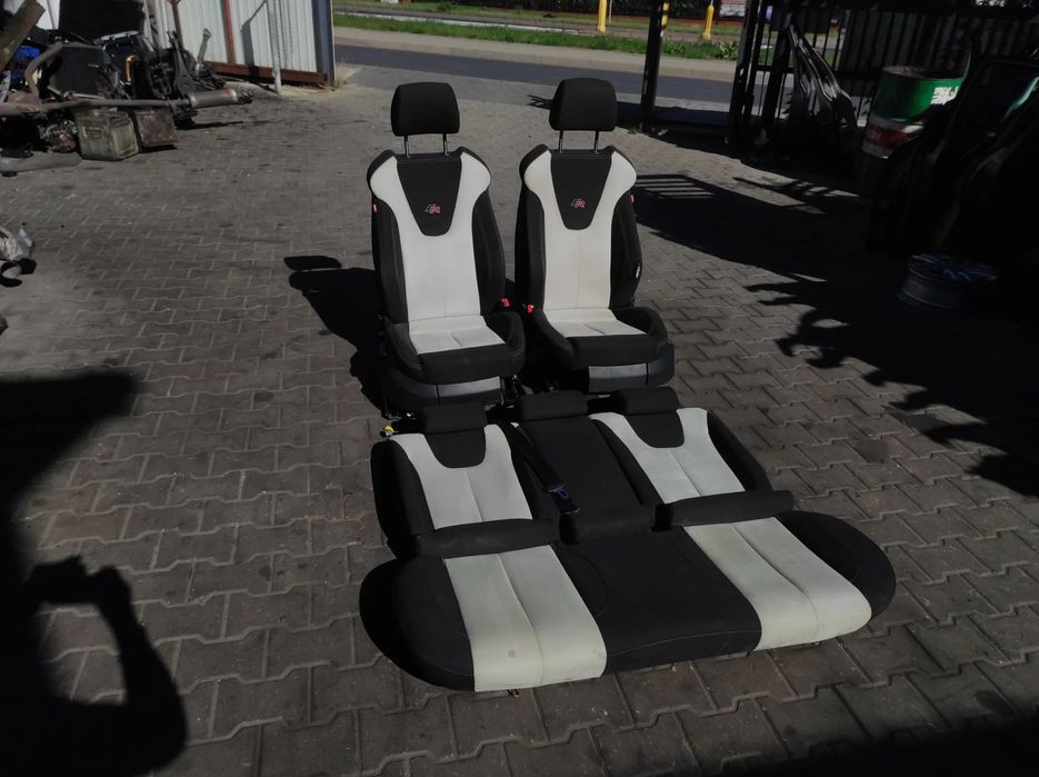 SEAT LEON 2 FR CUPRA MS DESIGN FOTELE ALCANTARA TAPICERKA SIEDZENIA KOMPLET SPORTY KANAPA PODGRZEWANE GRZANE WYSYŁKA !!!!