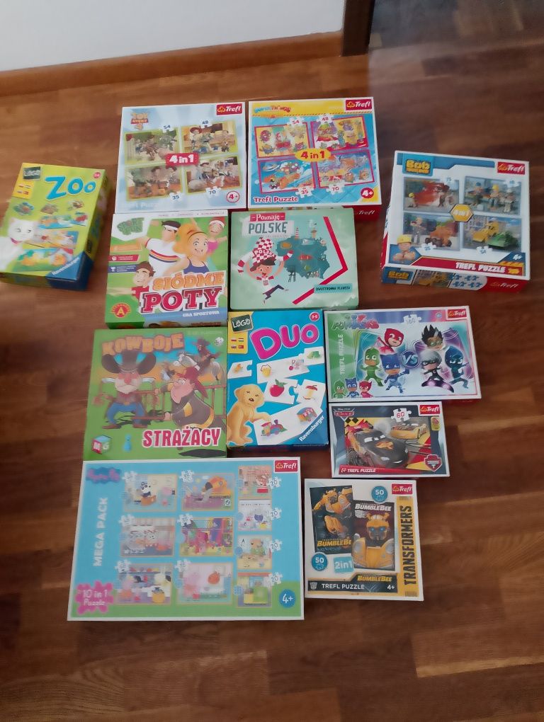 Gry i puzle stan dobry i bardzo dobry