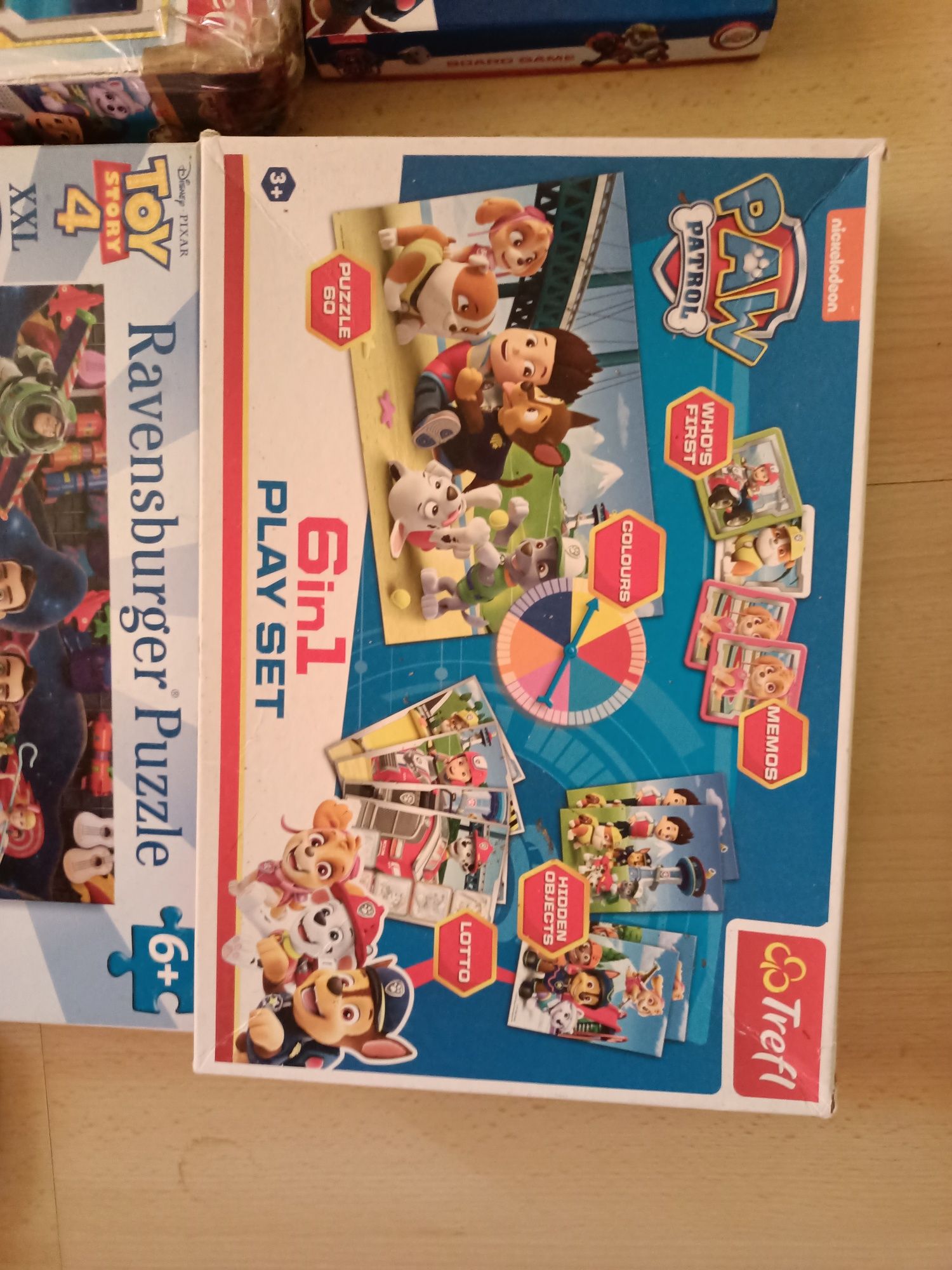 Puzzle psi patrol, zig zag, świnka pepa