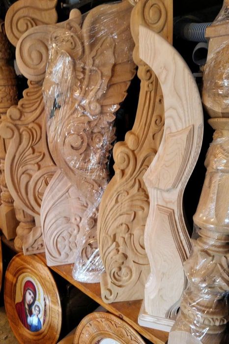 Балясини, бук, дуб, ясень