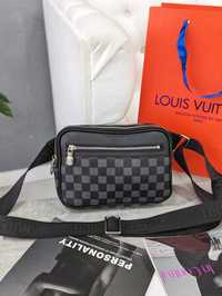 Мужская сумка через плечо Louis Vuitton, барсетка Луи Виттон